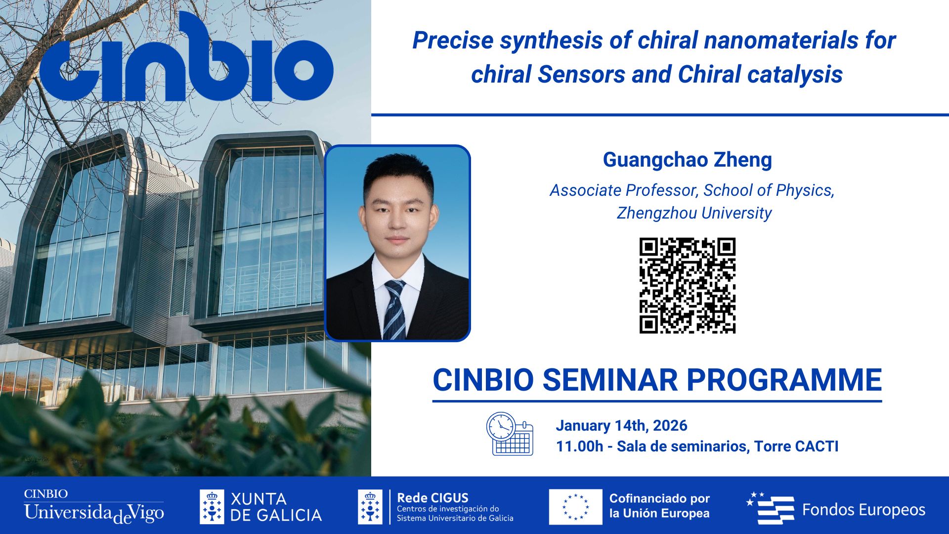 Guangchao Zheng - CINBIO Seminar Programme