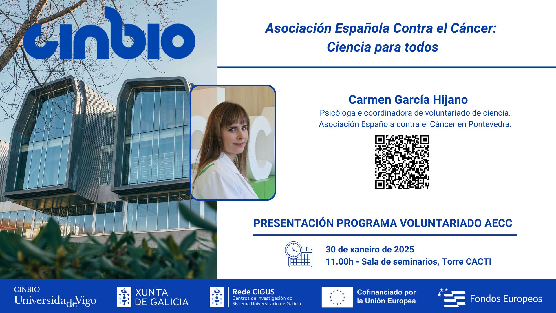 Presentación do programa de voluntariado da AECC - Carmen García Hijano