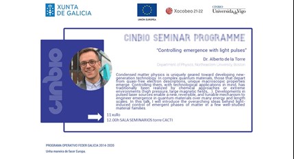 Alberto de la Torre - CINBIO Seminar Programme