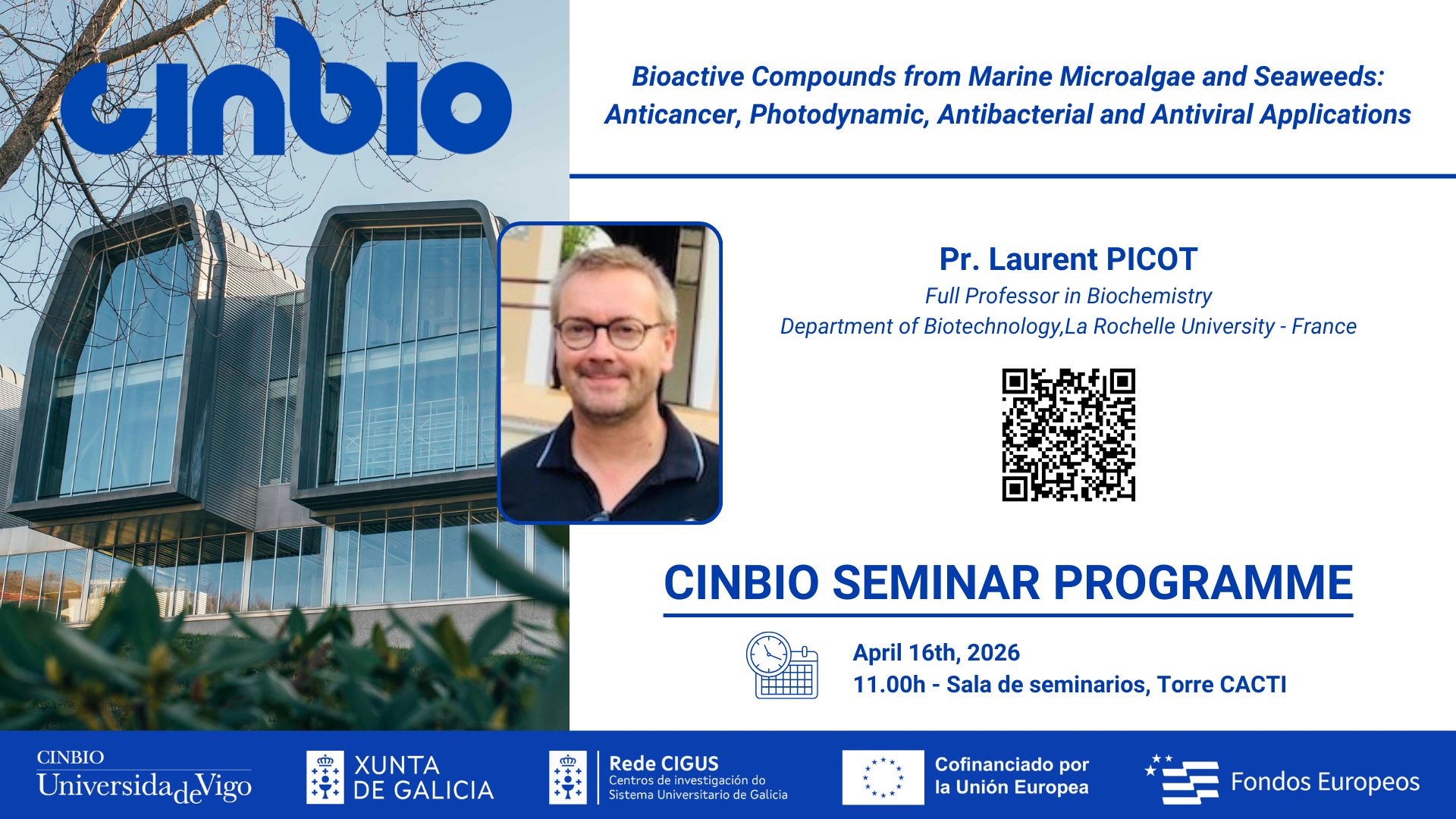 Prof. Laurent PICOT - CINBIO Seminar Programme