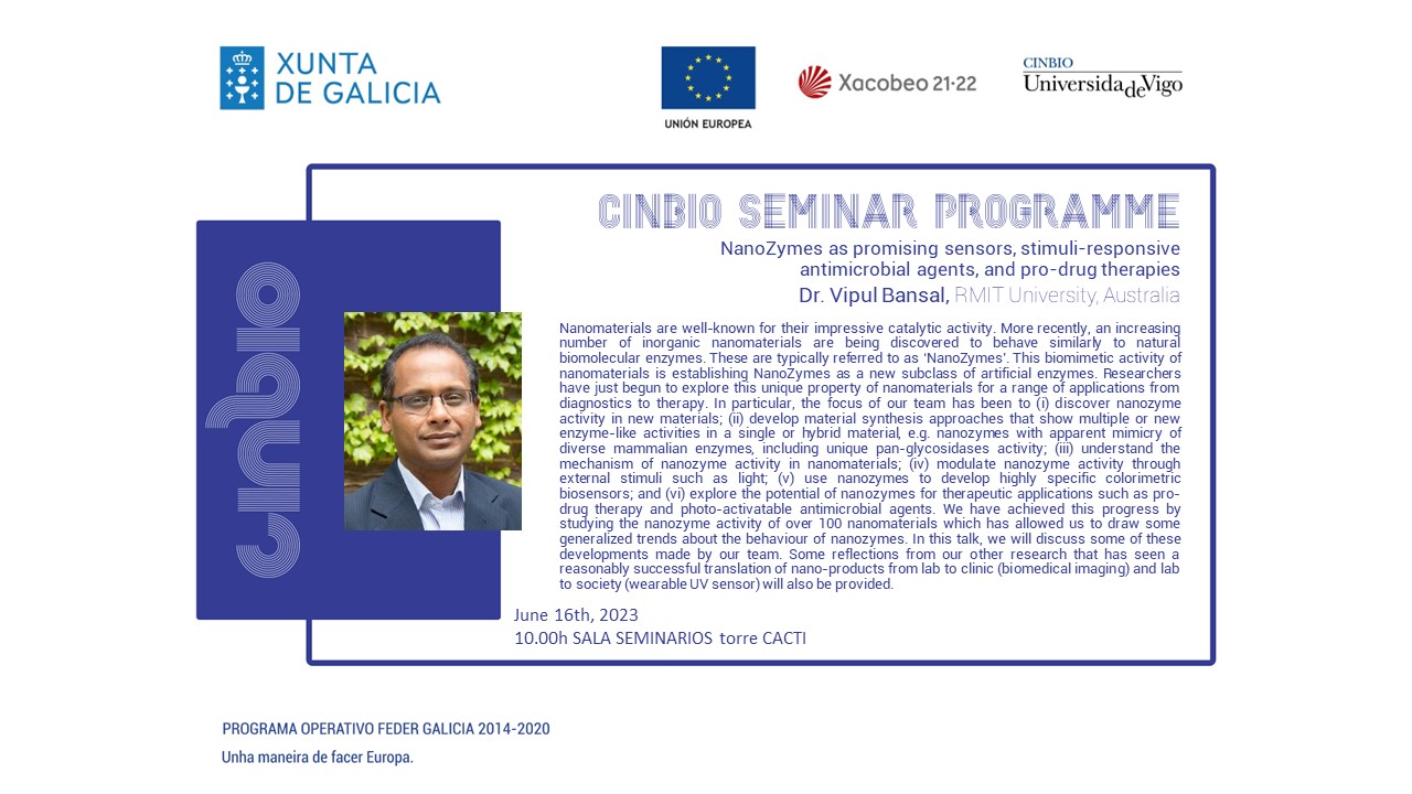 Vipul Bansal - CINBIO Seminar Programme
