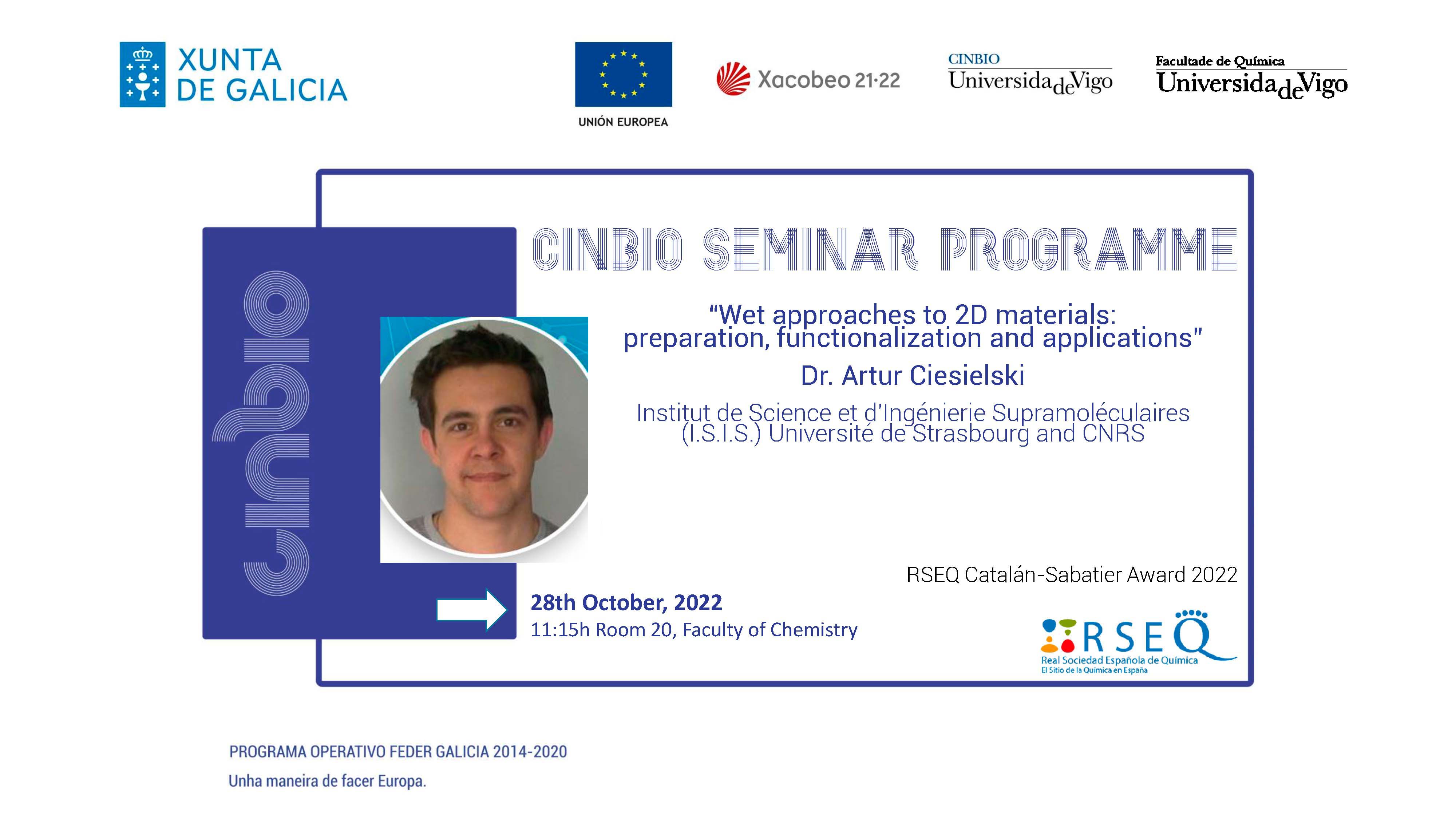 CINBIO Seminar Programme - Artur Ciesielski