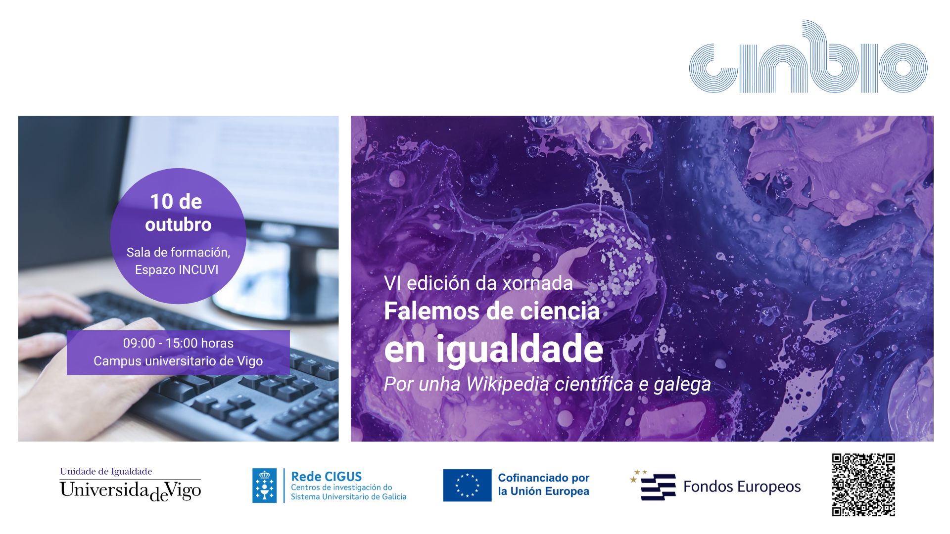 VI edición da xornada FALEMOS DE CIENCIA EN IGUALDADE: Por unha Wikipedia científica e galega