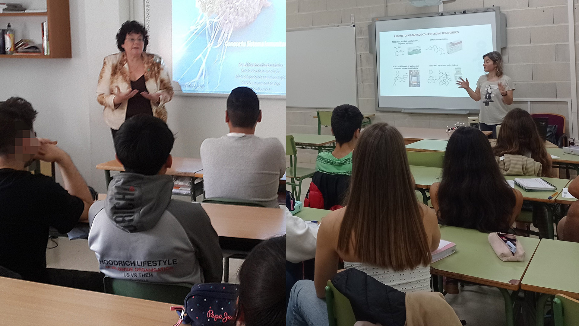As científicas do CINBIO continúan coas visitas a centros educativos de Galicia