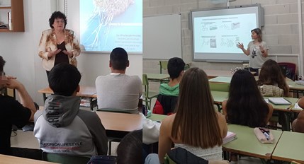 As científicas do CINBIO continúan coas visitas a centros educativos de Galicia