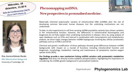 Conferencia 18dec Phenomapping mtDNA