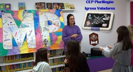 Mercedes Peleteiro, responsable do servizo de citometría do CINBIO, visita o CEP Igrexa-Valadares