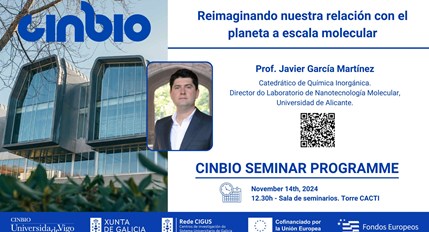 Prof. J. García Martínez - CINBIO Seminar Programme