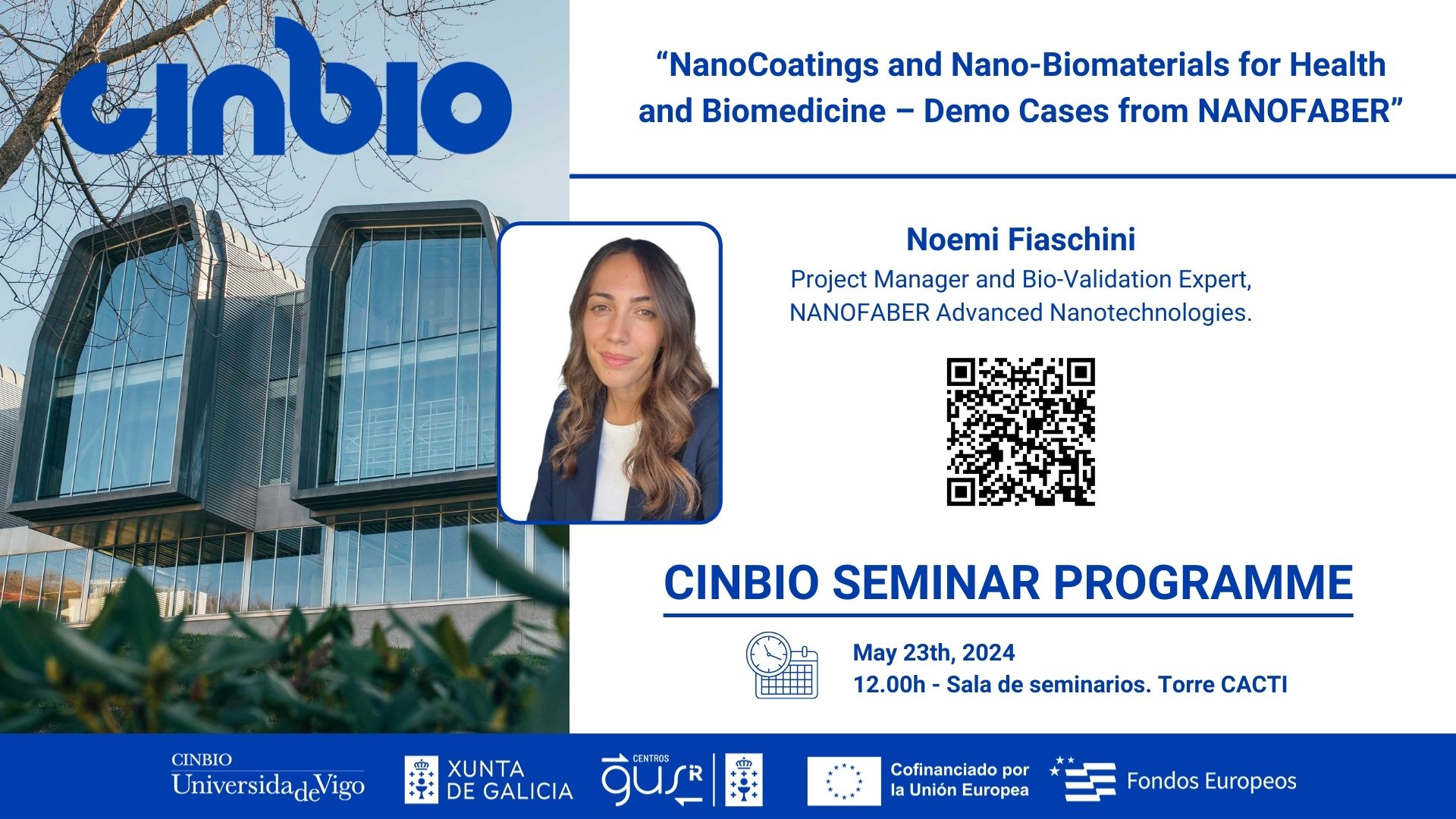 Noemi Fiaschini - CINBIO Seminar Programme