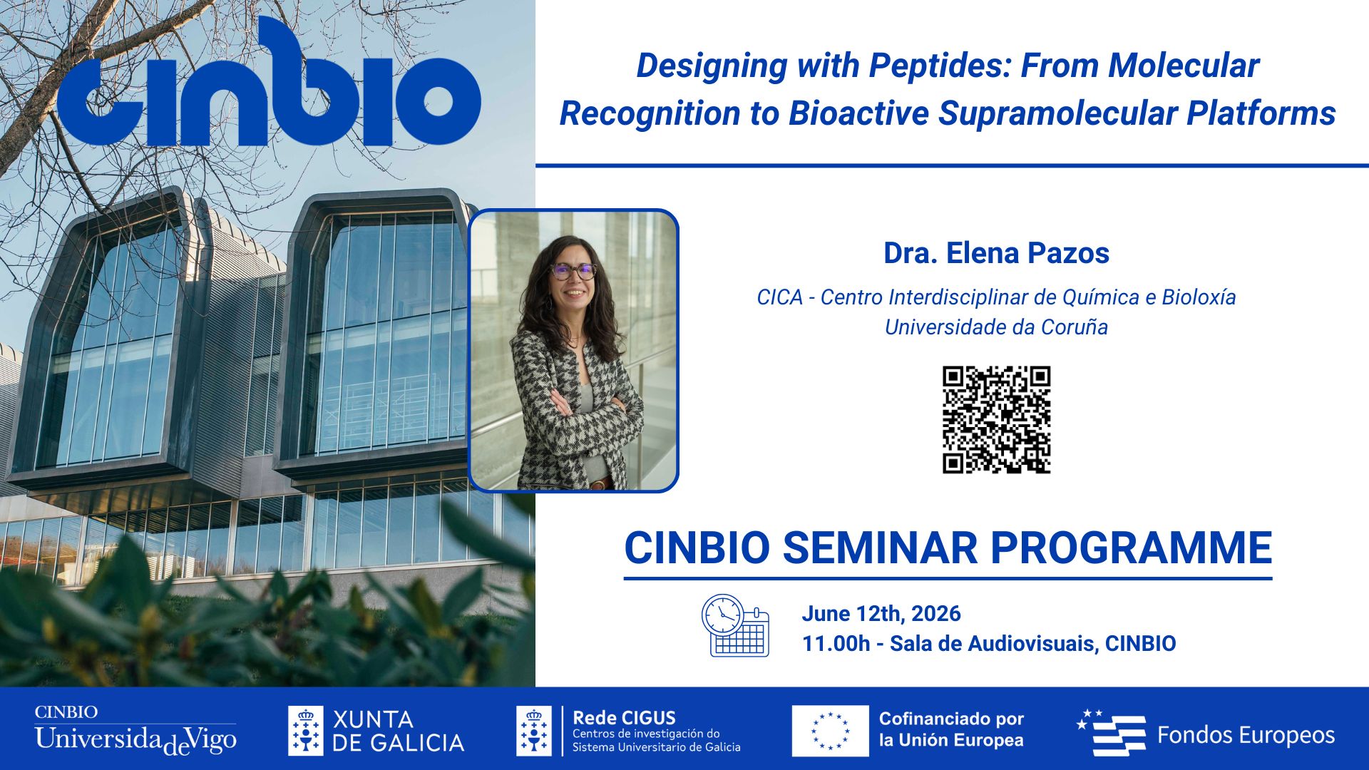 Dra. Elena Pazos - CINBIO Seminar Programme