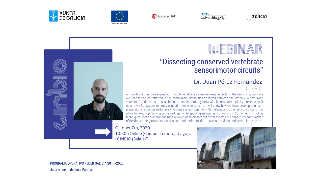 Disección de circuitos sensomotores conservados de vertebrados