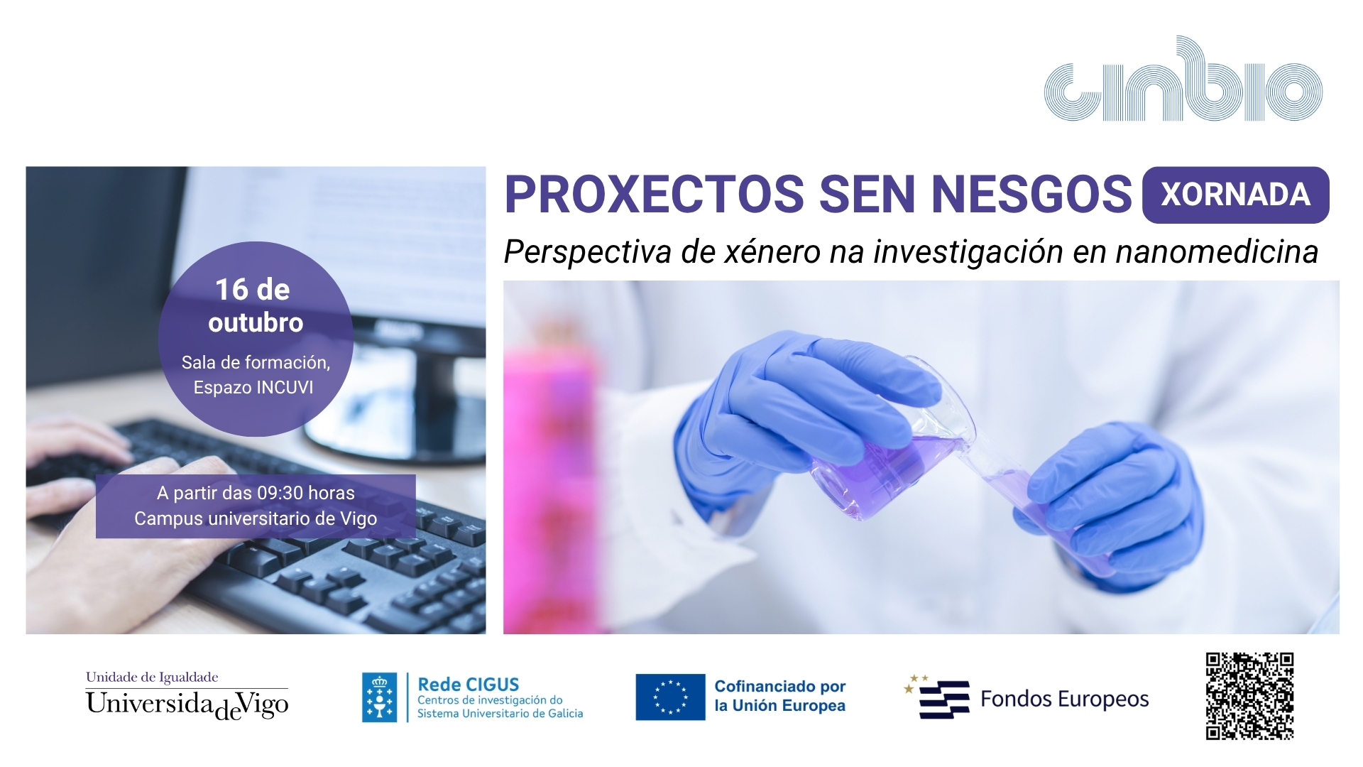 Xornada 'PROXECTOS SEN NESGOS: Perspectiva de xénero na investigación en nanomedicina'