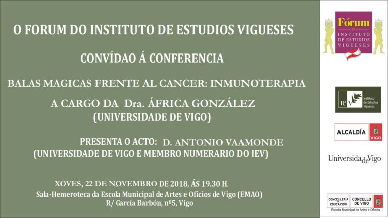 Conferencia 22nov18 en EMAO. Balas Mágicas Frente al Cancer