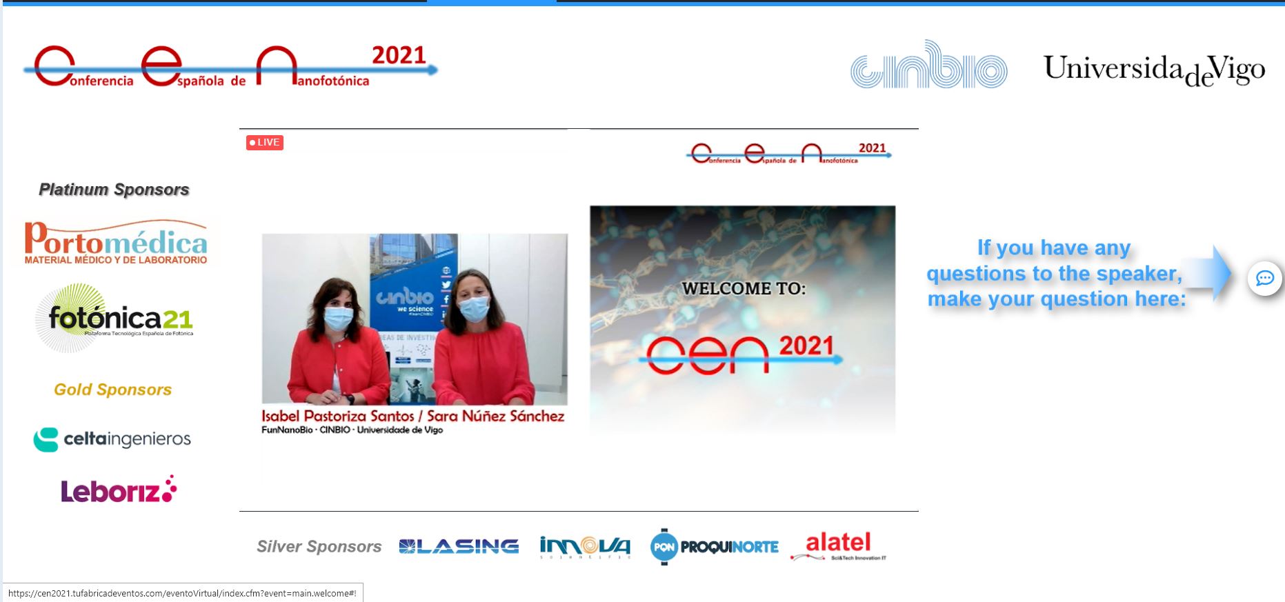 Conferencia Española de Nanofotónica (CEN2021)