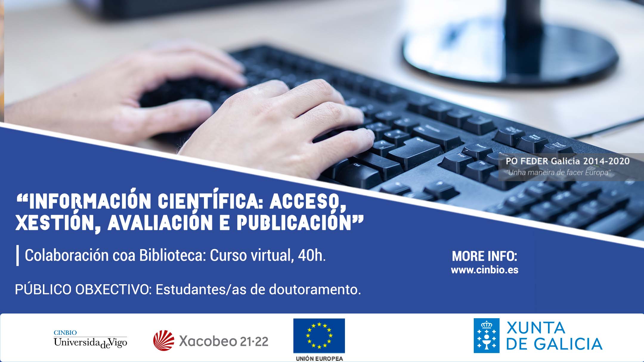 Curso online - Información científica: acceso, xestión, avaliación e publicación