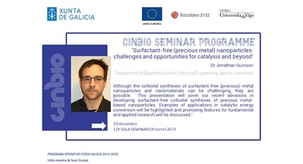 Jonathan Quinson - CINBIO Seminar Programme