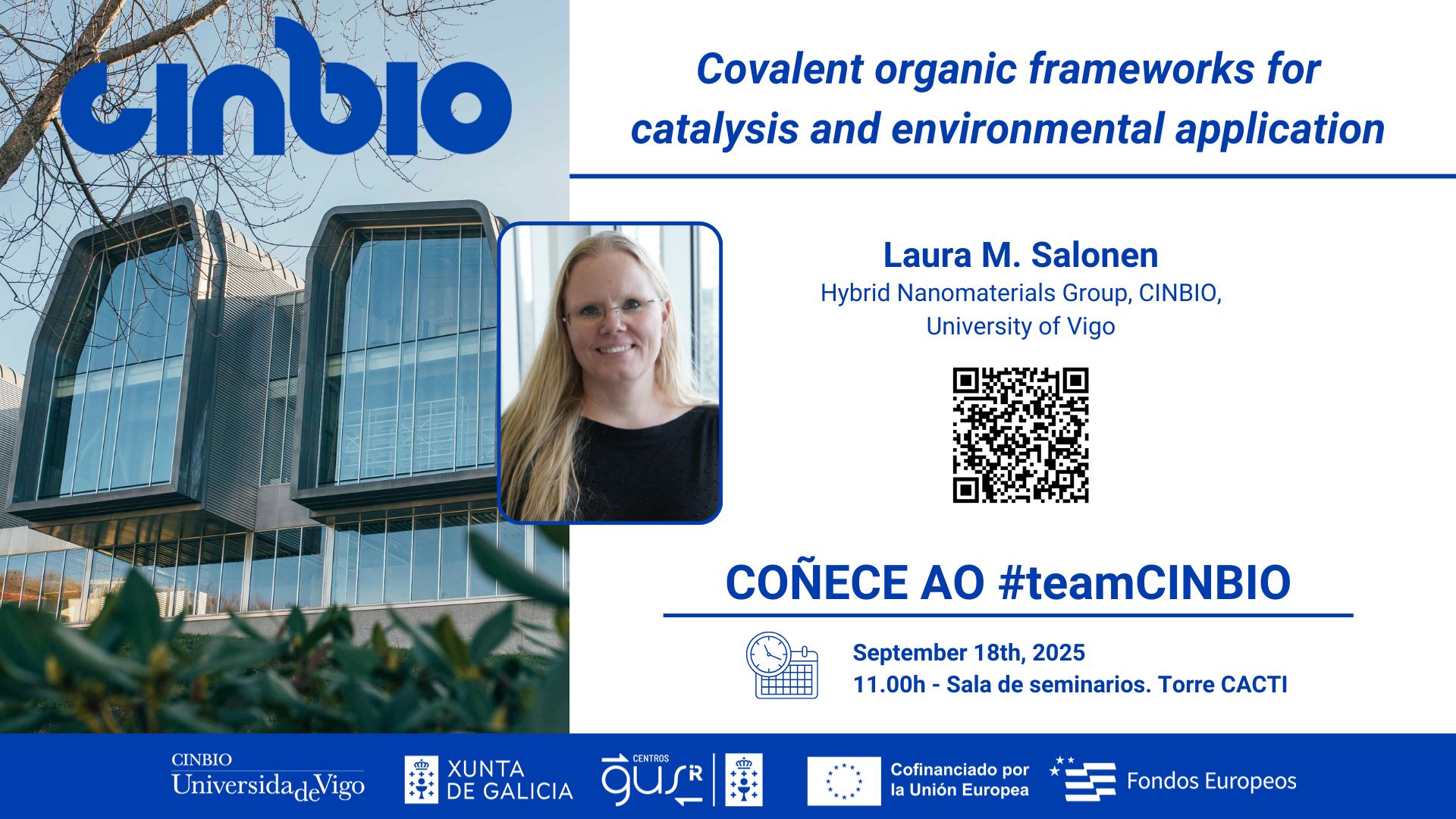 Coñece ao #teamCINBIO: Laura M. Salonen