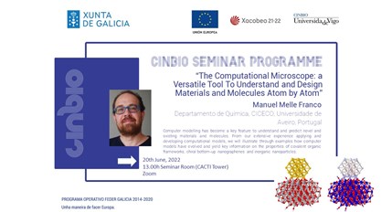 CINBIO Seminar Programme - Manuel Melle Franco