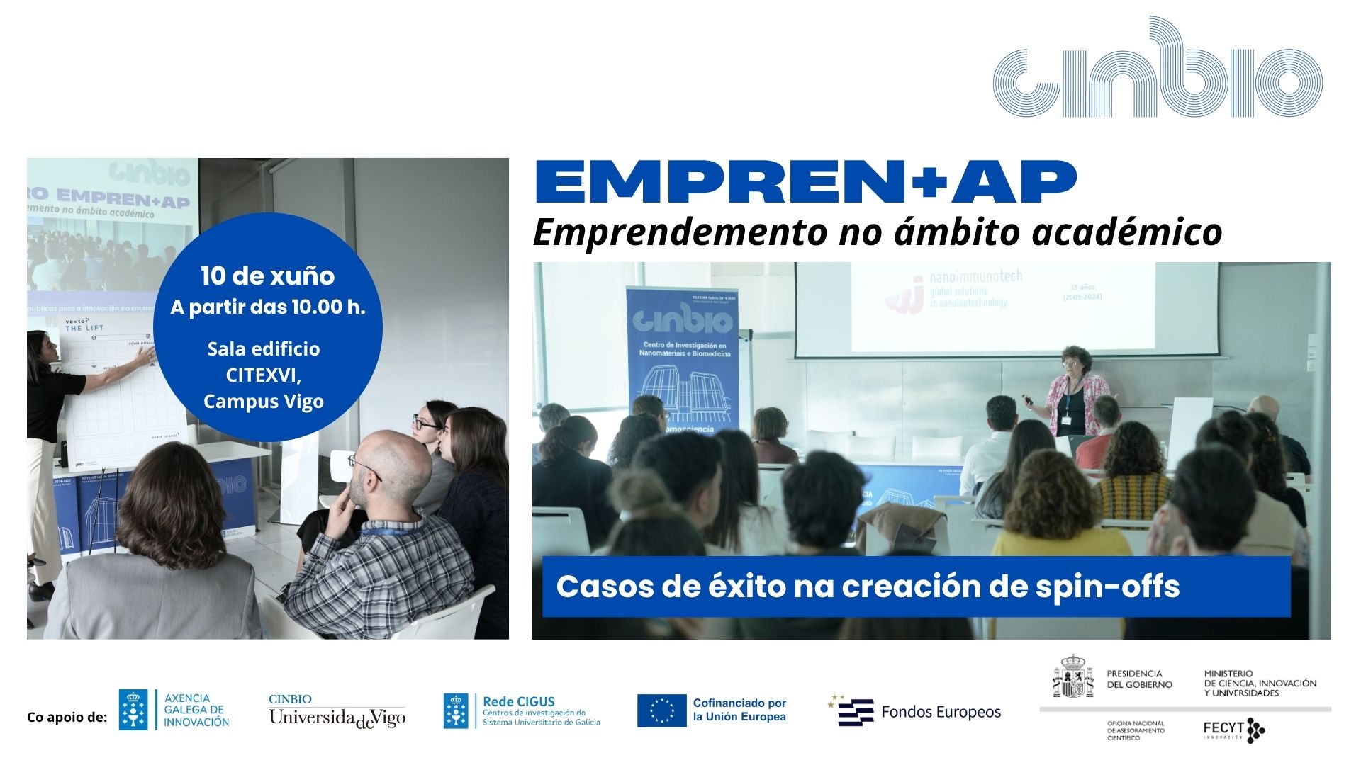 EMPREN+AP: Casos de éxito na creación de spin-offs