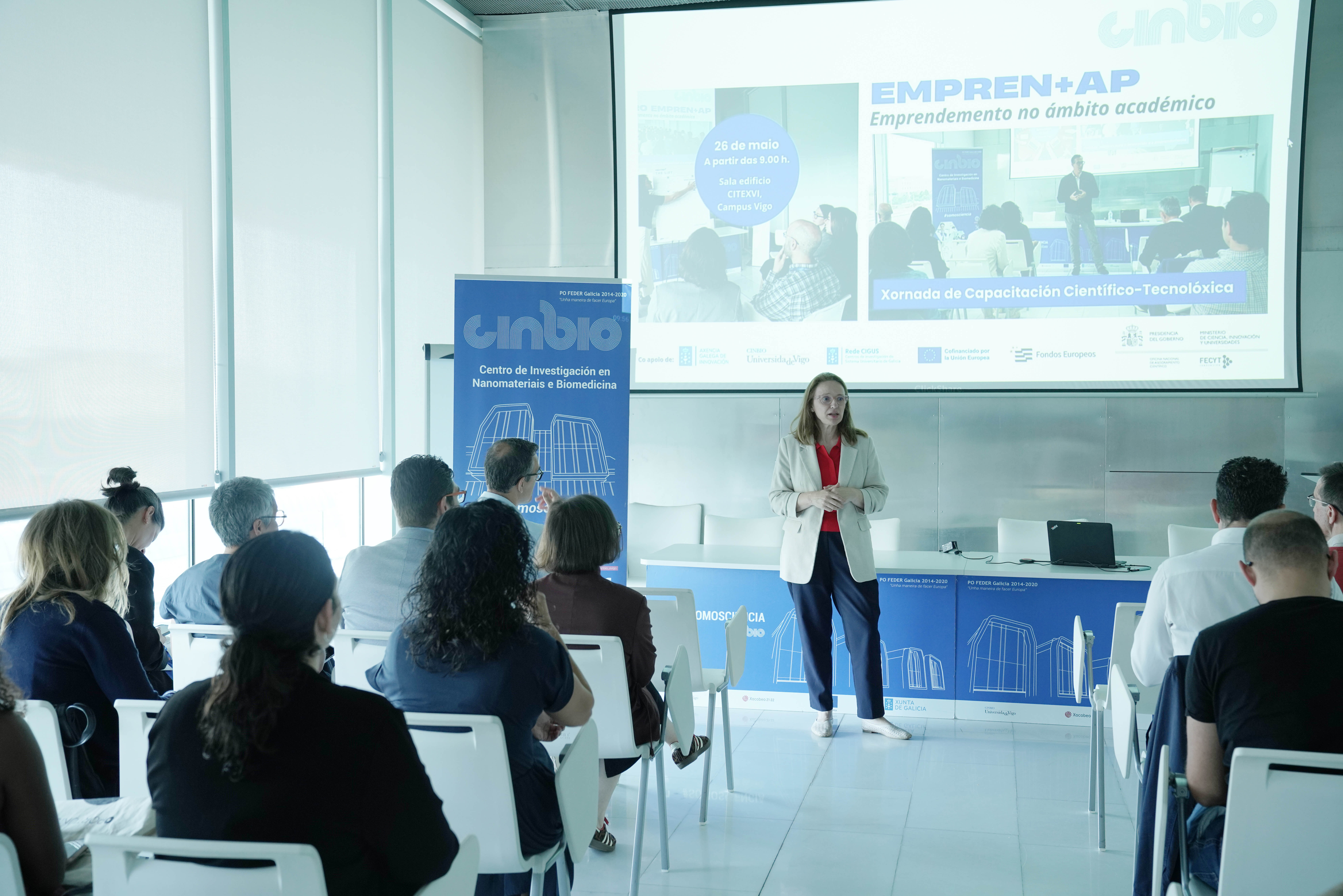 A xornada de capacitación científico-tecnolóxica do programa EMPREN+AP puxo o foco nas políticas públicas que favorecen o emprendemento