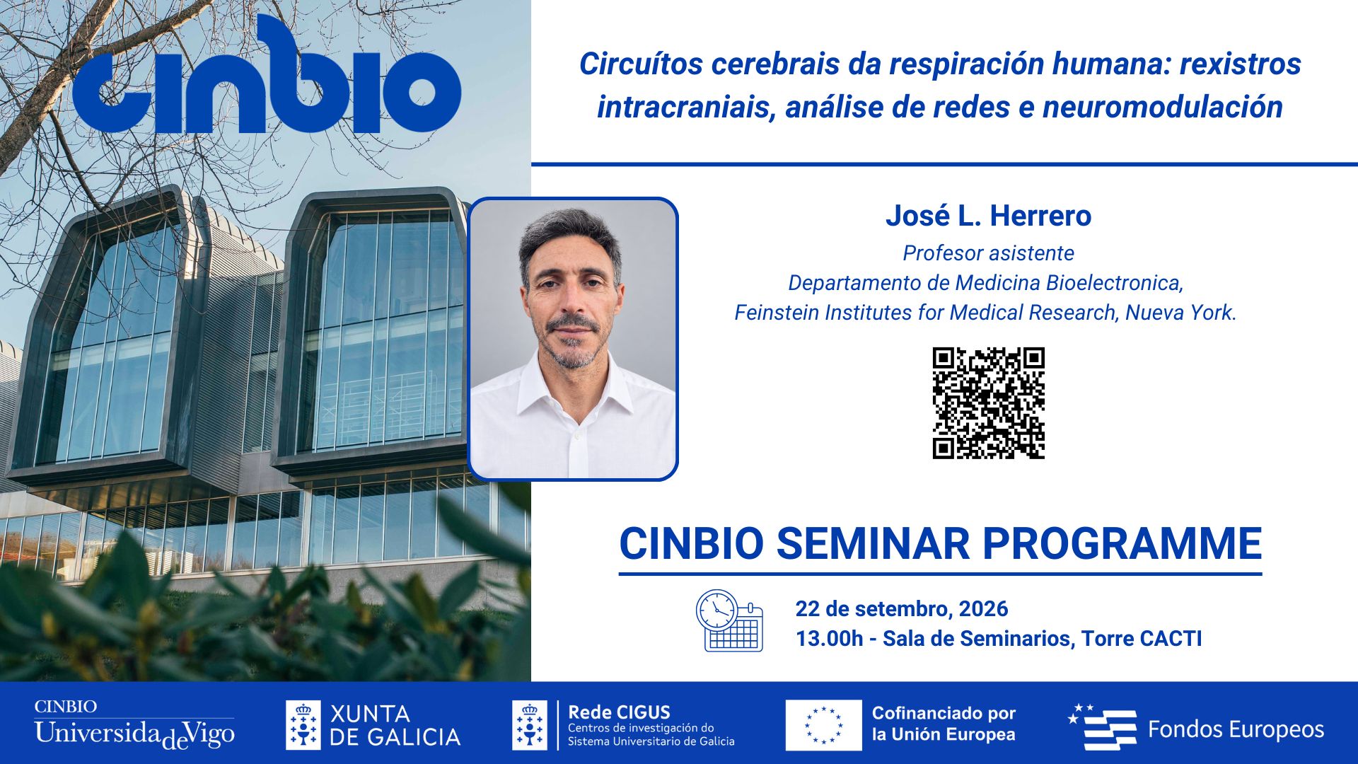 José L. Herrero - CINBIO Seminar Programme