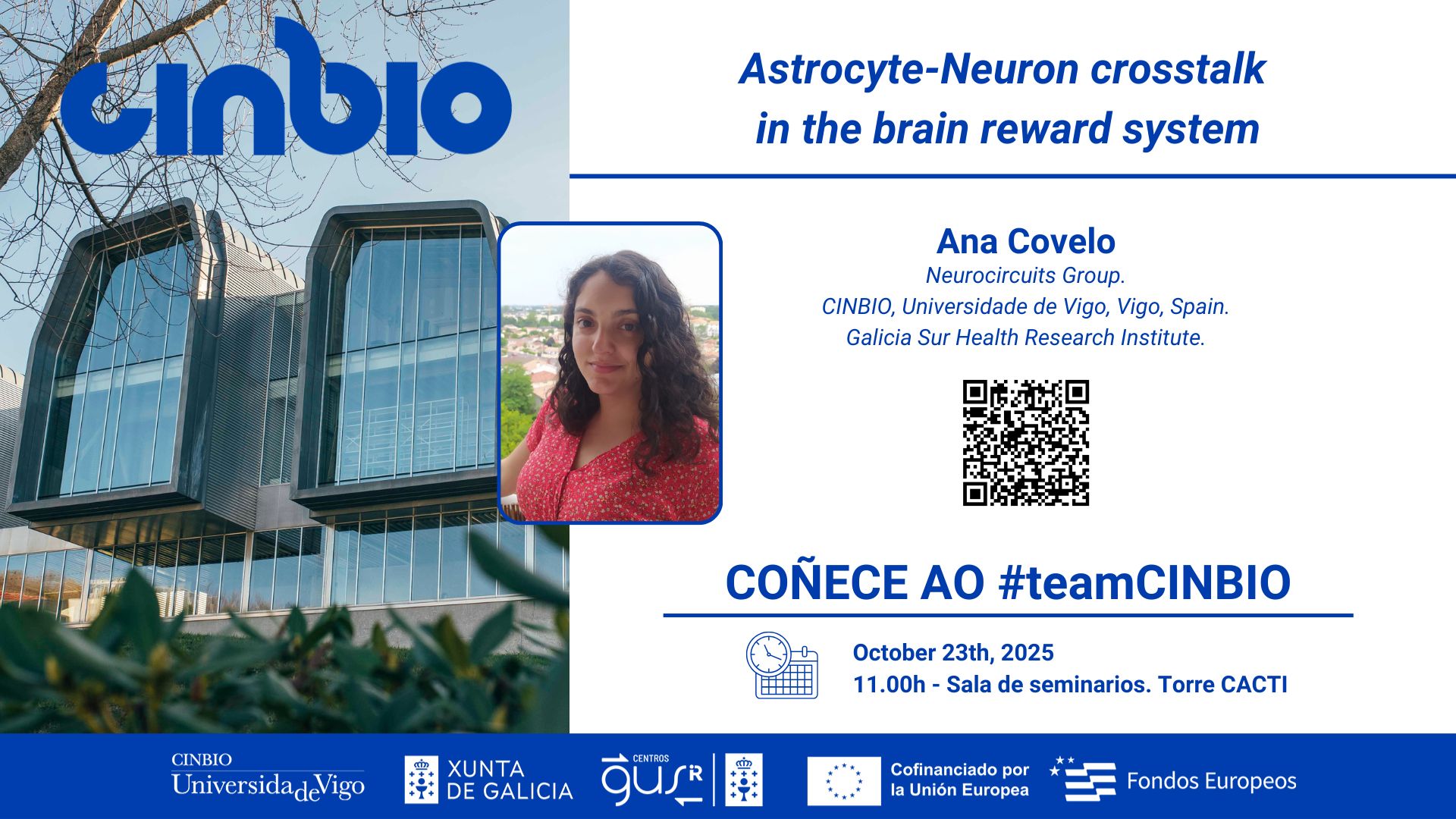 Coñece ao #teamCINBIO: Ana Covelo
