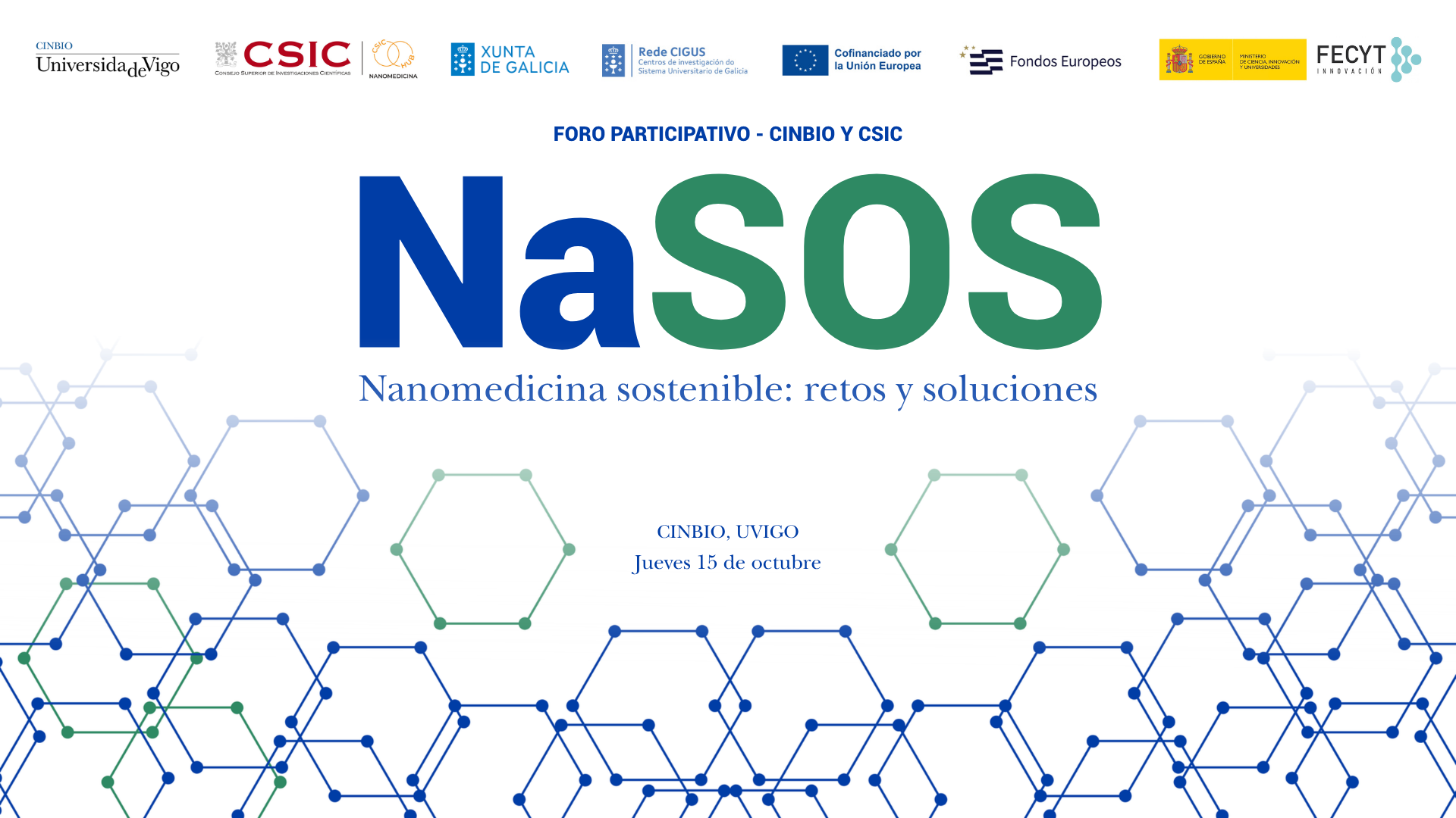 Foro NaSOS – Nanomedicina sostible: retos e solucións