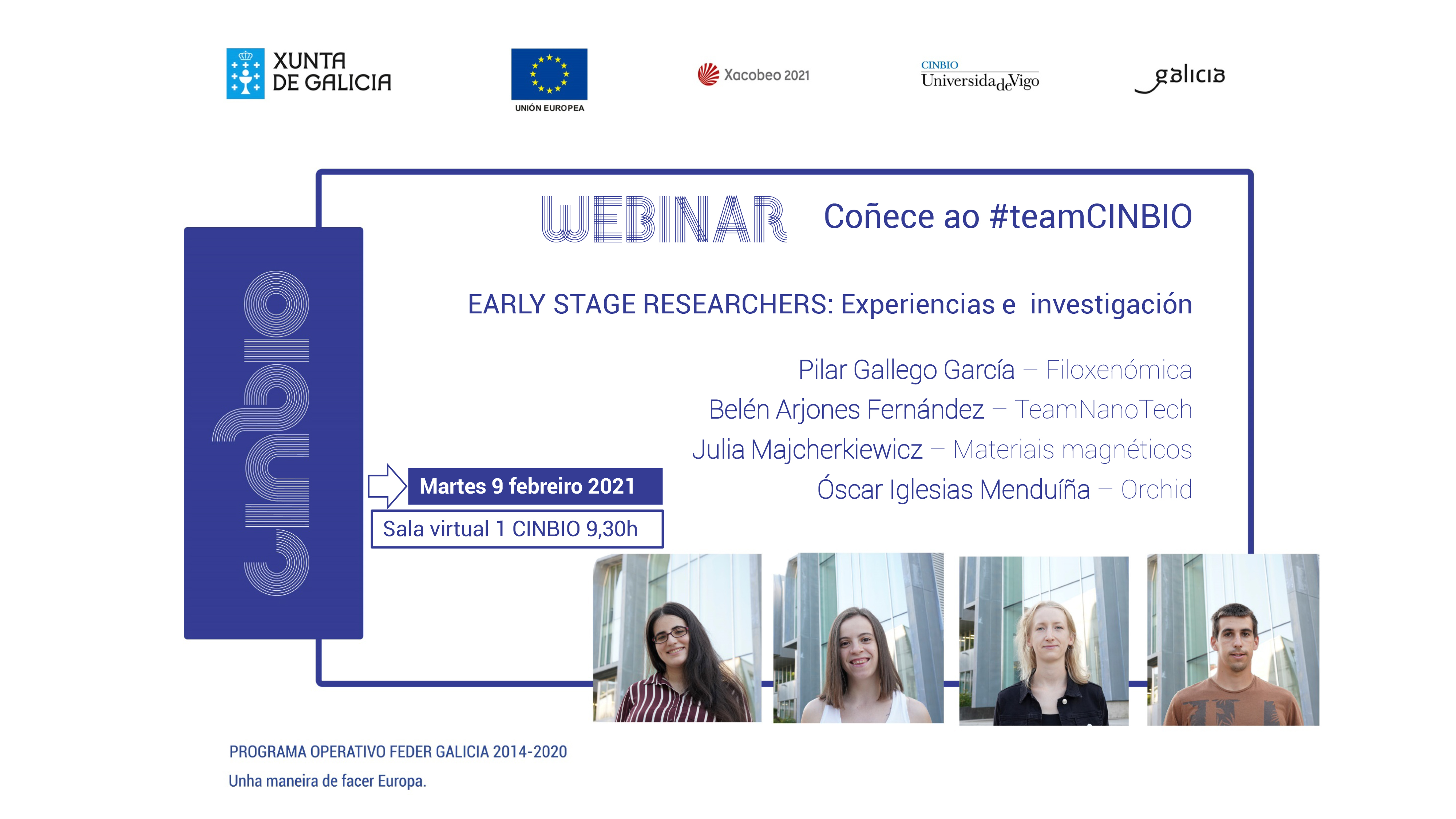 Primeiro webinar dos early researchers