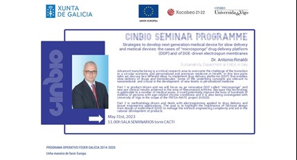 Antonio Rinaldi - CINBIO Seminar Programme